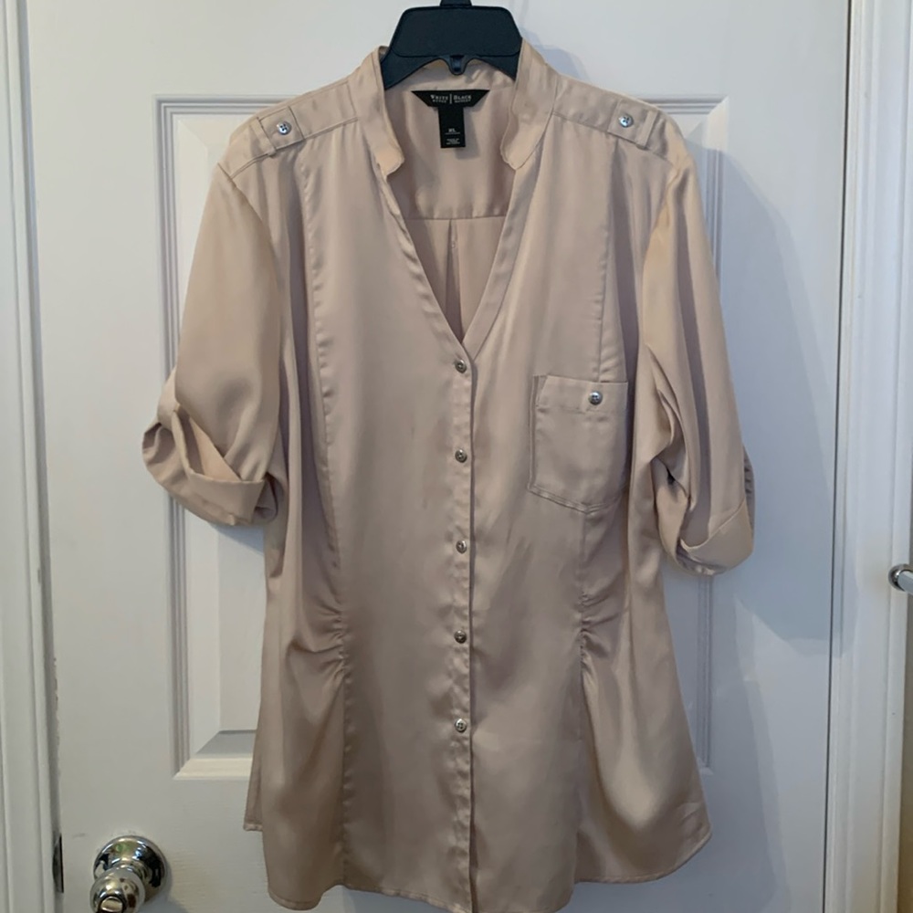 Satin beige blouse